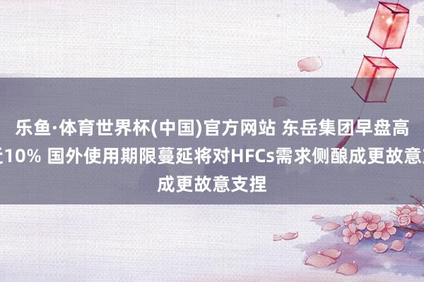 乐鱼·体育世界杯(中国)官方网站 东岳集团早盘高开近10% 国外使用期限蔓延将对HFCs需求侧酿成更故意支捏