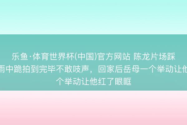 乐鱼·体育世界杯(中国)官方网站 陈龙片场踩空骨折,雨中跪拍到完毕不敢吱声,回家后岳母一个举动让他红了眼眶