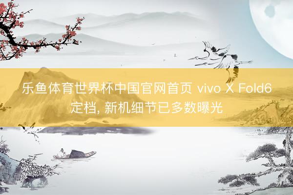 乐鱼体育世界杯中国官网首页 vivo X Fold6定档， 新机细节已多数曝光